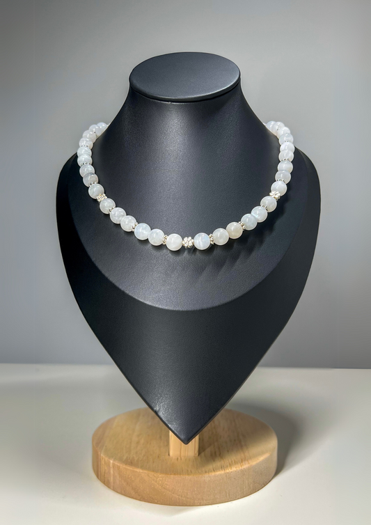 Collier Zuria - Pierres semi-précieuses (Moonstone)