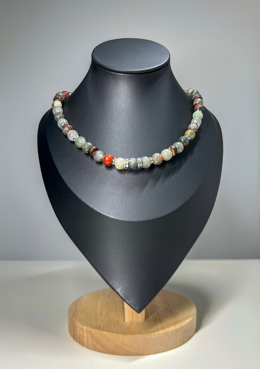 Collier Amaraso - Pierres semi-précieuses (Pierre de Sang)